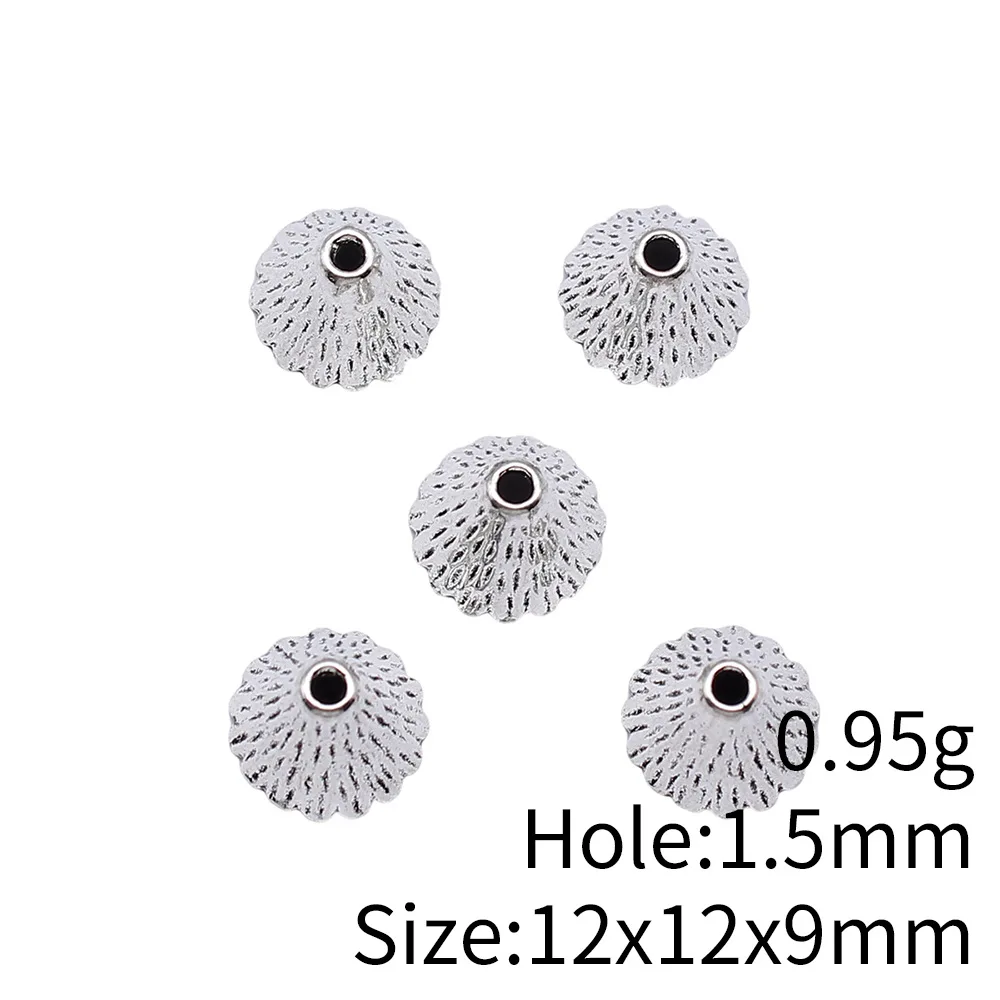 WYSIWYG 20pcs 12x12x9mm Antique Silver Color Tapered Tassel End Caps Pendant For DIY Jewelry Making Handmade Jewelry Findings