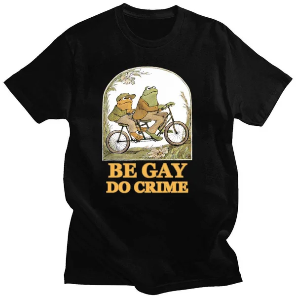 New Letter Short Sleeve T-Shirts Print Frog and Toad Fashion Men/Women Summer Apparel Casual Clothes European Size Tops Novelty