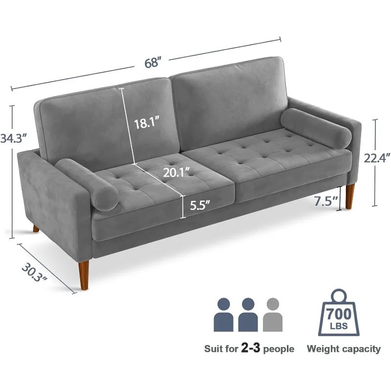 Loveseat Sofa, 68