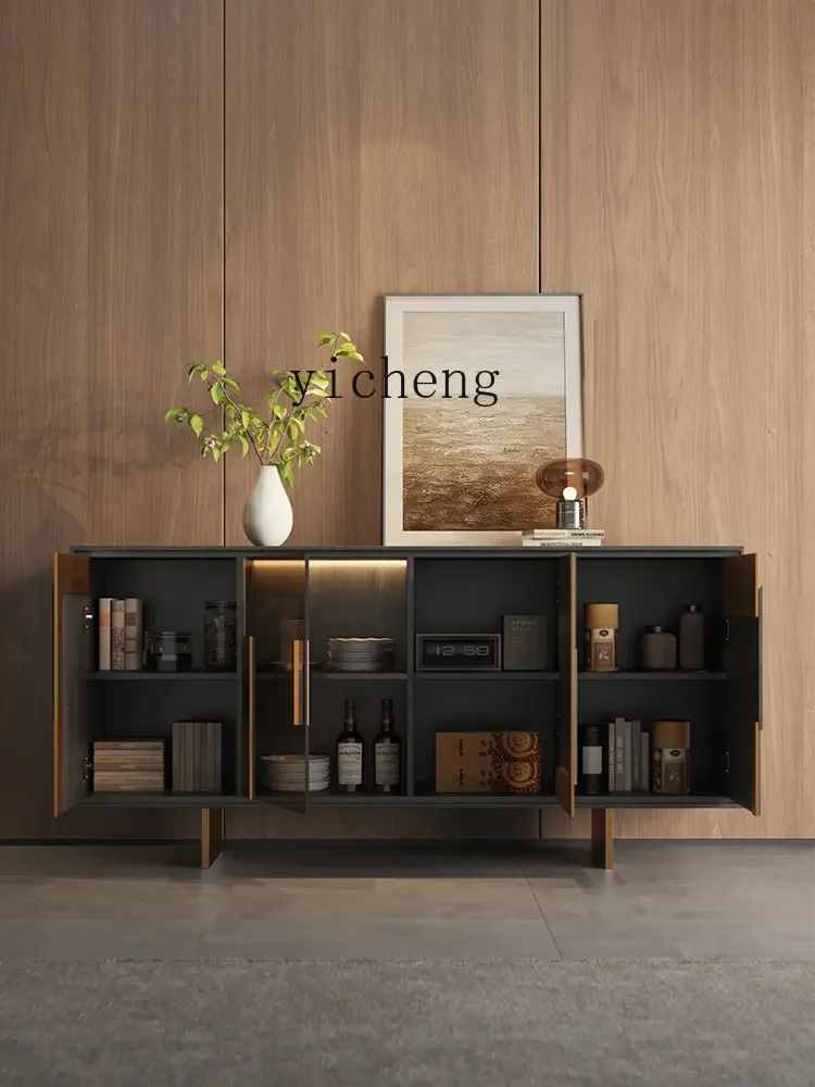 Light Luxury Home Entrance Cabinet Modern Simple High-end Dining Side Cabinet Villa Living Room Decorative LockerD18