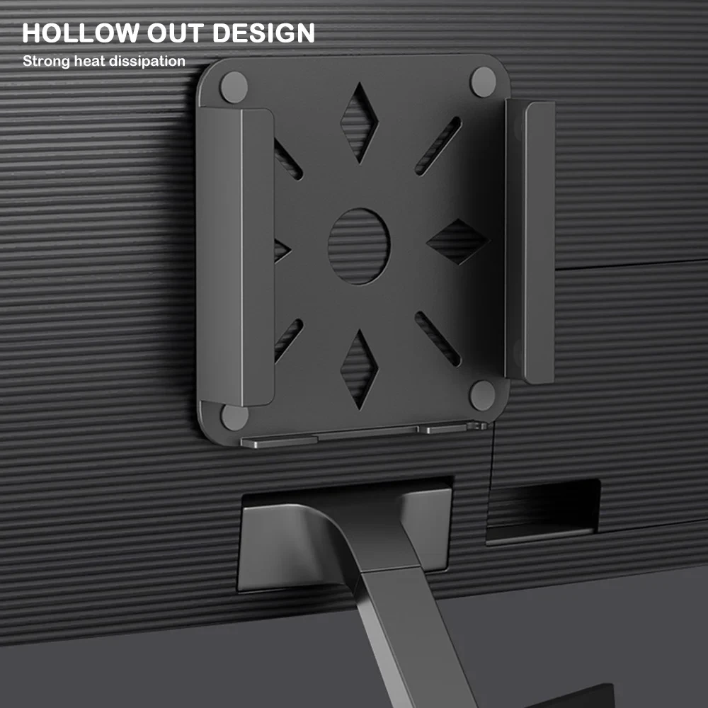 Soporte de escritorio de aleación de aluminio para Mac Mini funda protectora soporte Vertical de refrigeración para ordenador portátil montado en la pared/soporte inferior de mesa