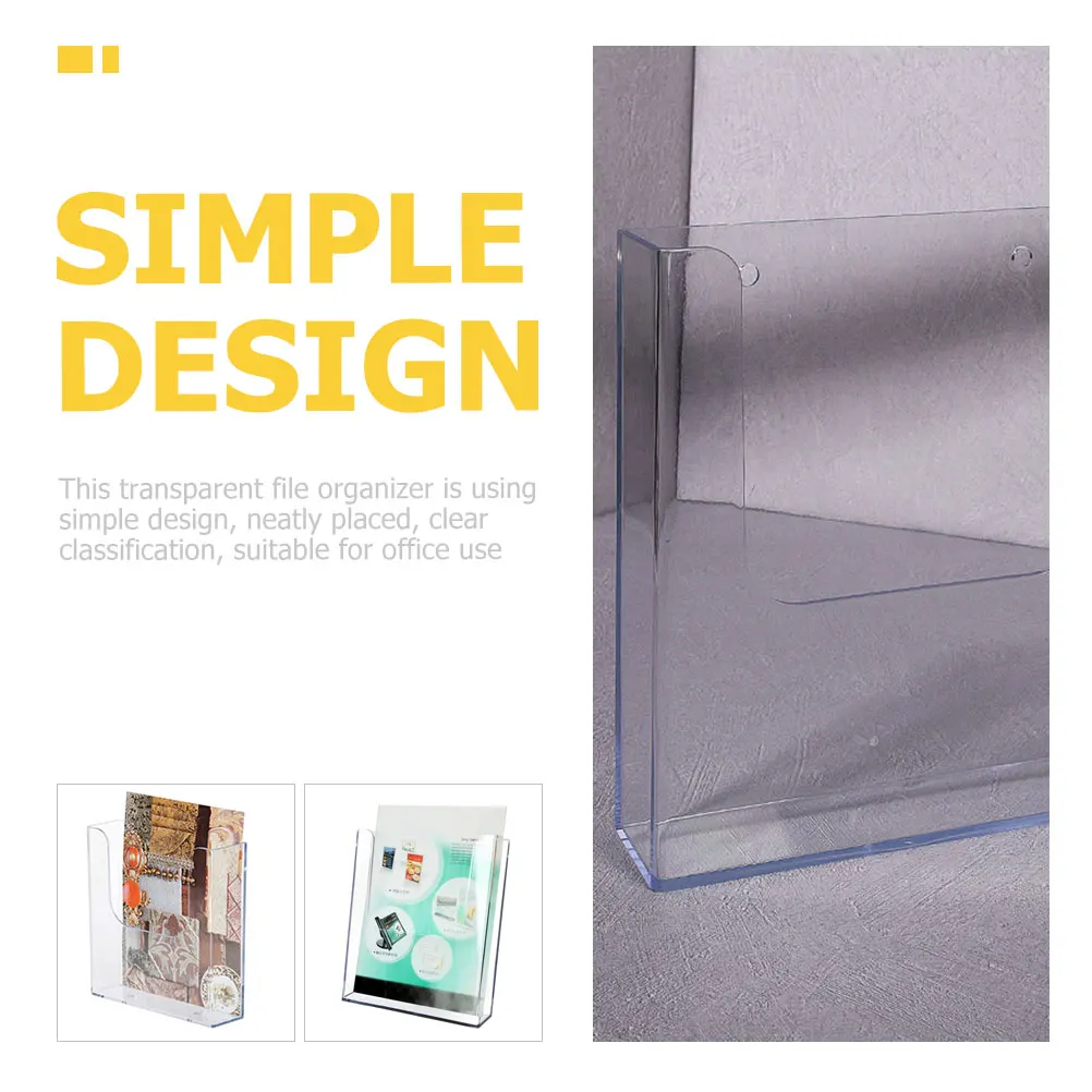 

Transparent Desk ganizer ganizer Magazine St Office File St Paper Pamphlets File Holder Display Folder Storage