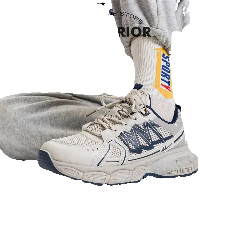 Pullback Men's Dad Shoes 2026 Spring New Men's Breathable Casual Shoes Thick-Soled Height-Increasing Versatile Trendy Shoes B_vogvips.com
