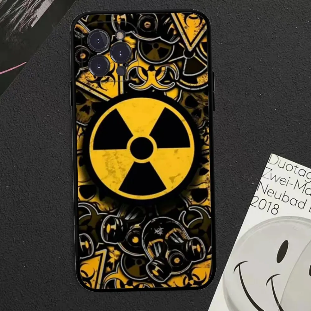 Warning Sign Phone Case For iPhone 15 14 13 12 Mini 11 Pro XS Max X XR SE 6 7 8 Plus Soft Silicone Cover