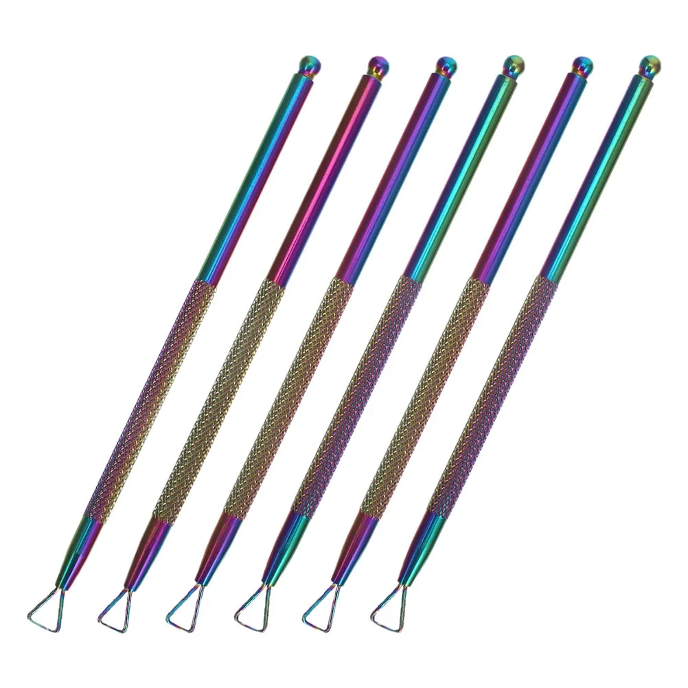 6개입 전문가용 네일 스크레이퍼 세트 젤 제거용 정교한 제작 사용하기 쉬운 매니큐어 필러 큐티클 도구 여성용