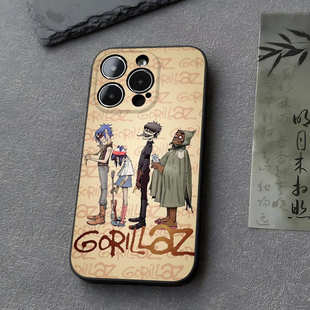 Gorillaz جراب هاتف هيب هوب كرافت ، غطاء لهاتف iPhone 14 ، 13 ، 11 ، 15Pro Max ، 16 ، 12 Pro ، XS Max ، Mini ، XR ، X ، 7 ، 8 Plus