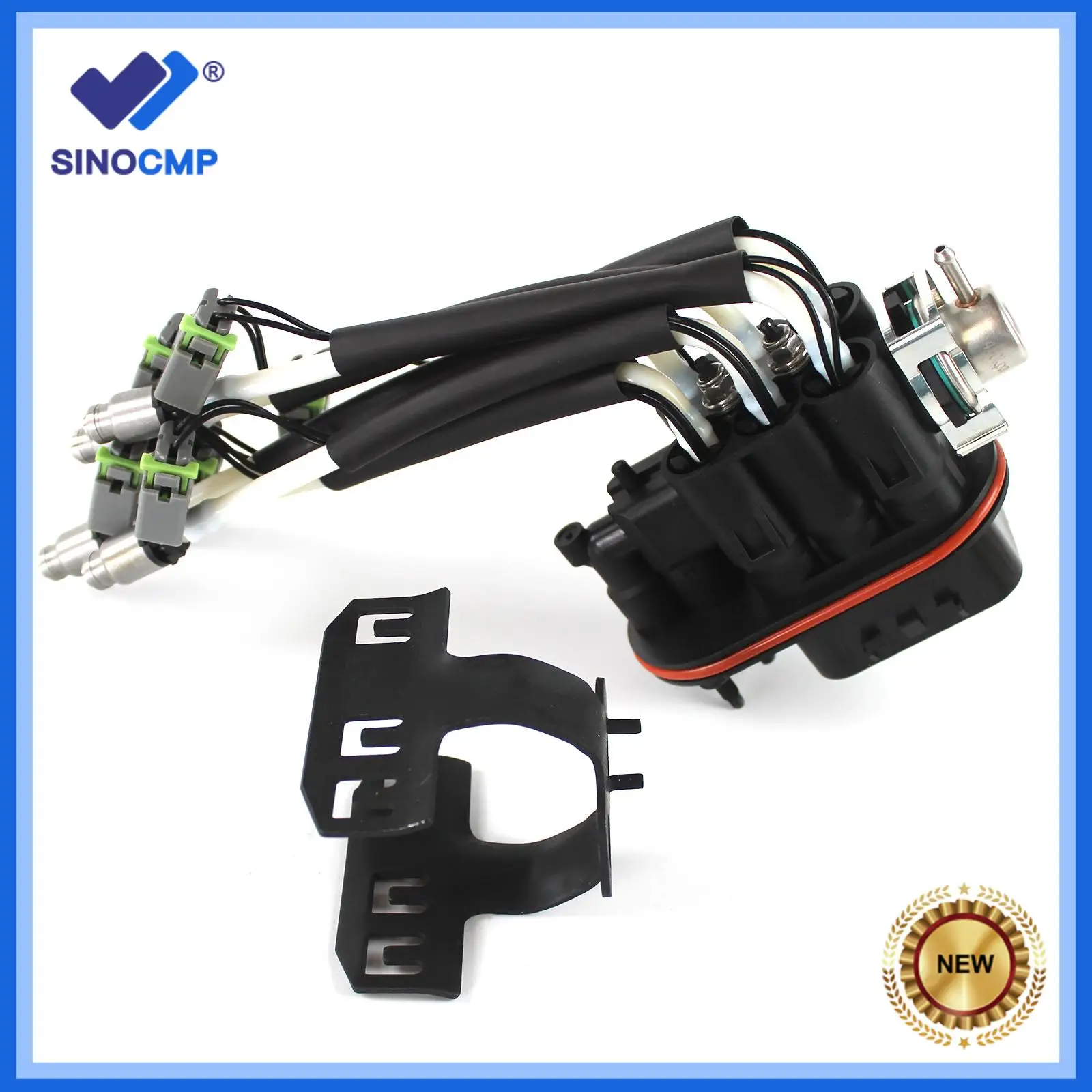 

1pc Central Fuel Spider Injector W/ Bracket For Chevy Gmc Pickup 4.3L 217-3028 16-9706 FJ10565 12568332 FJ503 17113673 322-04819