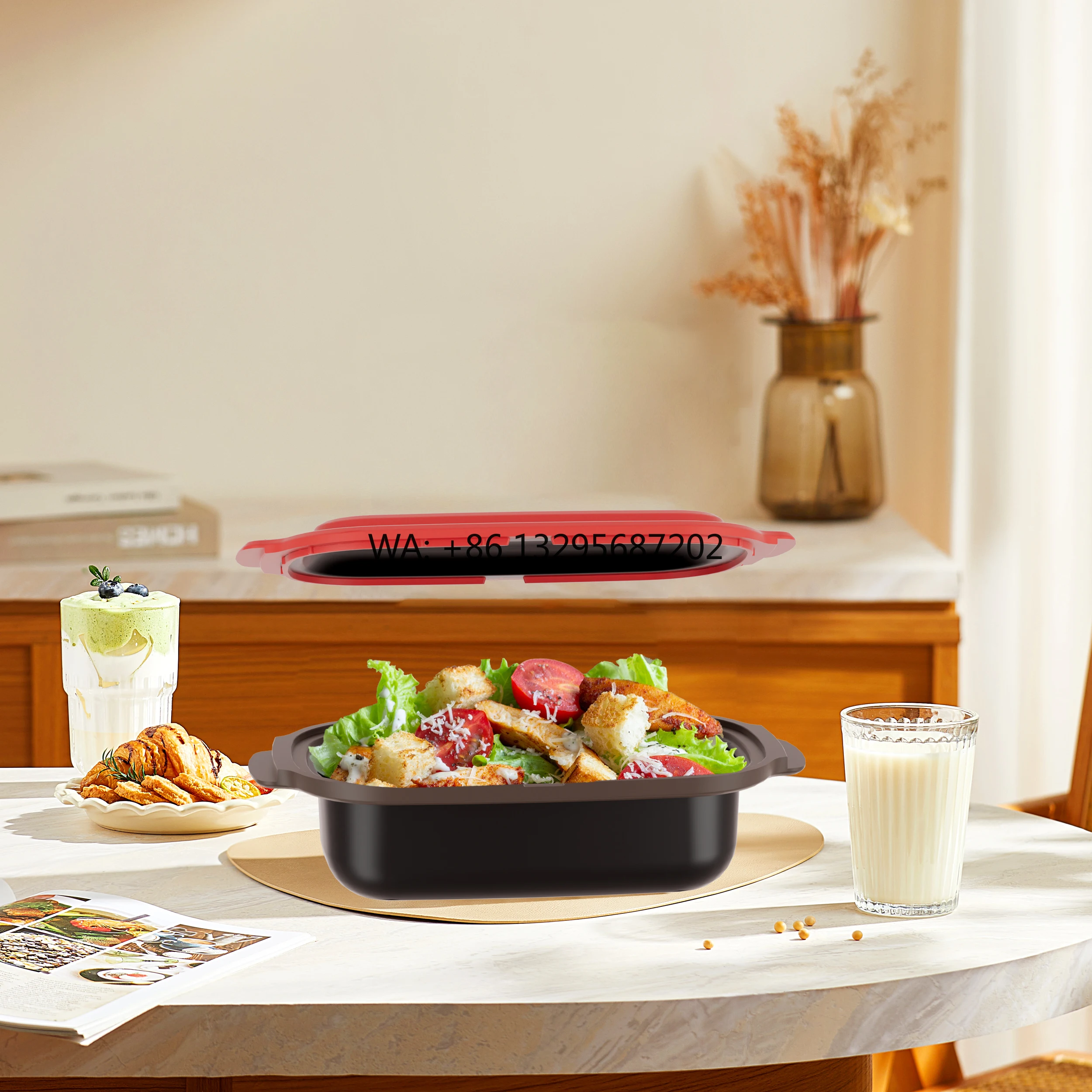 

2pieces Microwave Breakfast Essentials Omelette Pan Set For Cooking Eggs Hamburger Bacon Durable Baking Dishes Pans