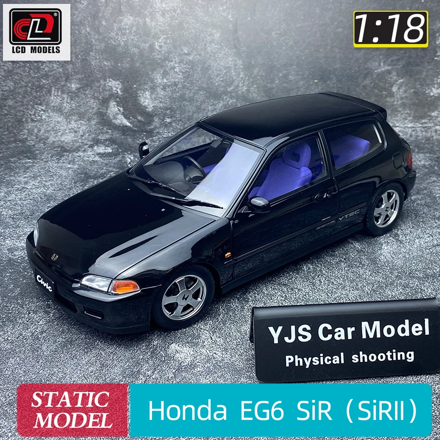 LCD 1:18 Honda EG6 SiR（SiRII）Car model alloy Model independent engine Configuration lift Static ornament Collect