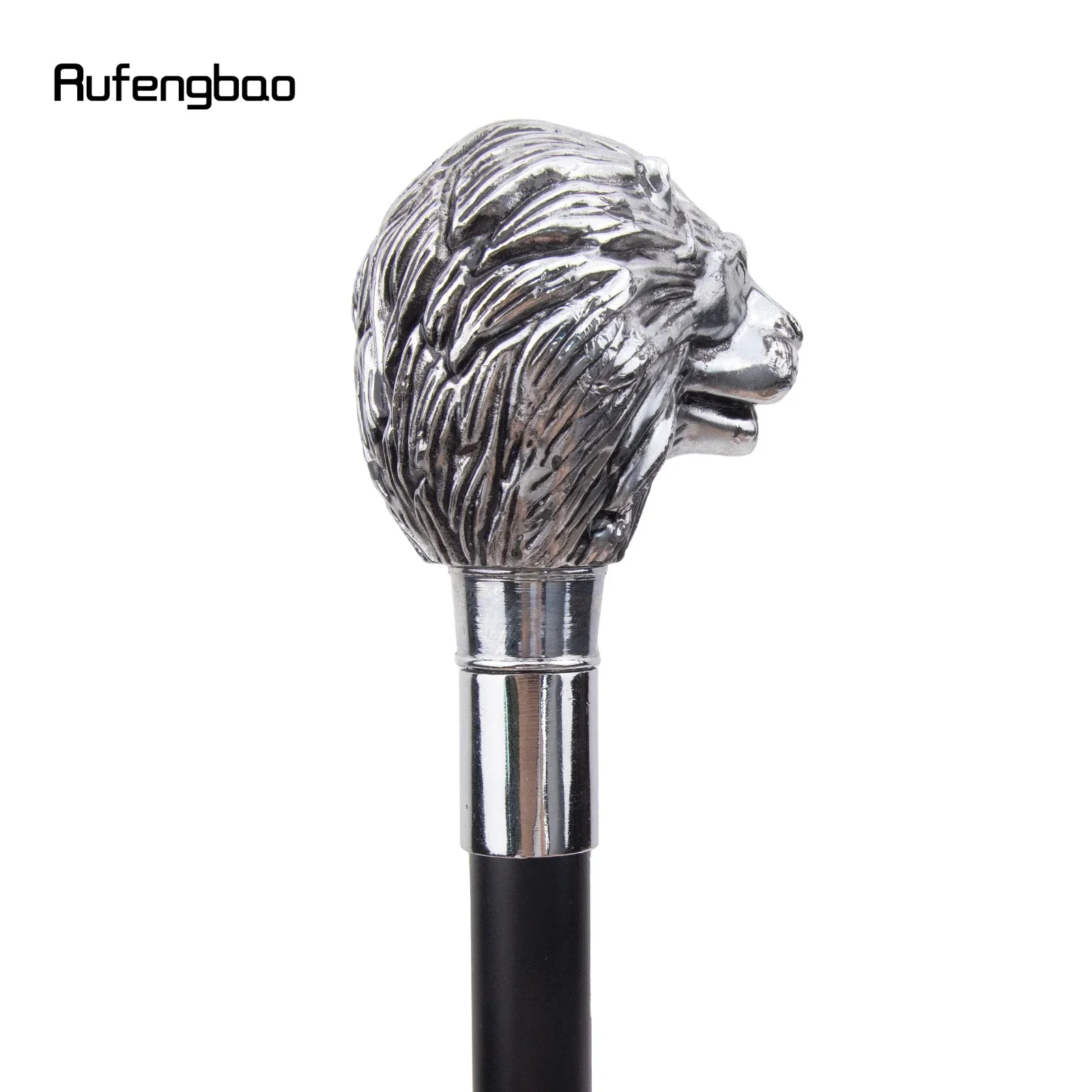 White Lion Head Handle Fashion Walking Stick For Party Decorative Walking Cane Elegant Crosier Steampunk & Everyday  91cm