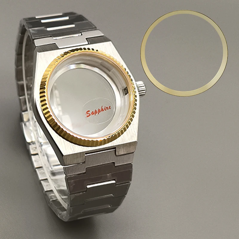 Mod 40 مللي متر PRX سوبر لاعب ساعة الياقوت الزجاج يناسب NH35 NH36 7S26 4R ساعة يد تعمل بالحركة الظل الداخلي مزيج تجديد أجزاء