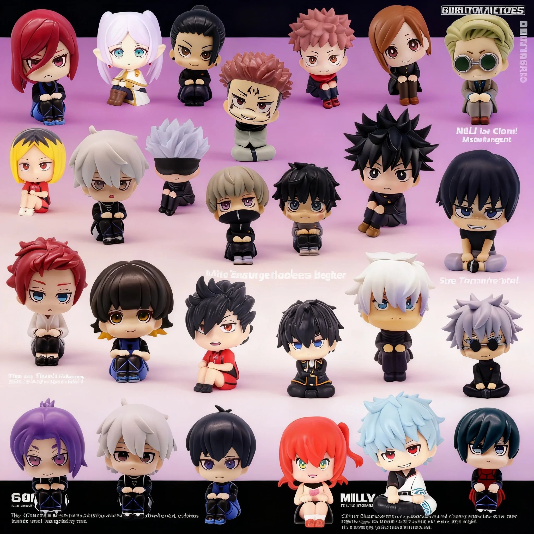 Figuras de Anime al por Mayor, Versión Q, Jujutsu Kaisen, Blue Lock, Estatua, Modelo Fengle Return, Gojo Satoru, Juguete Coleccionable de Acción, Regalo