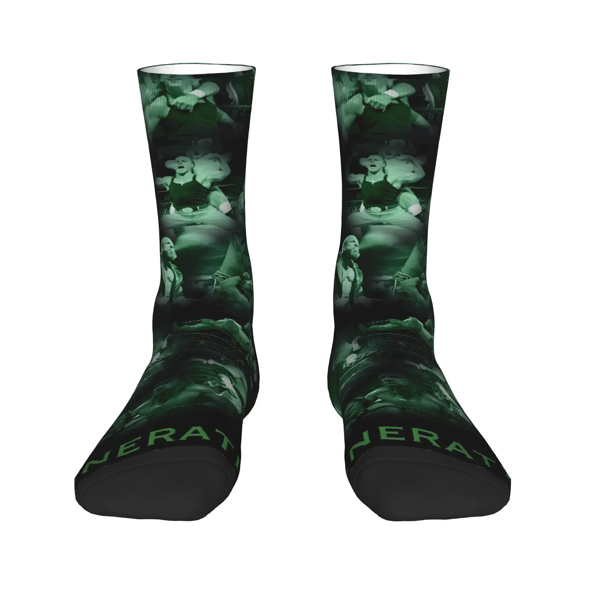 D-Generation X レスリングストッキング ノベルティソックス 女性 男性 ミディアムソフトソックス 春 スケートボードデザイン 滑り止めソックス