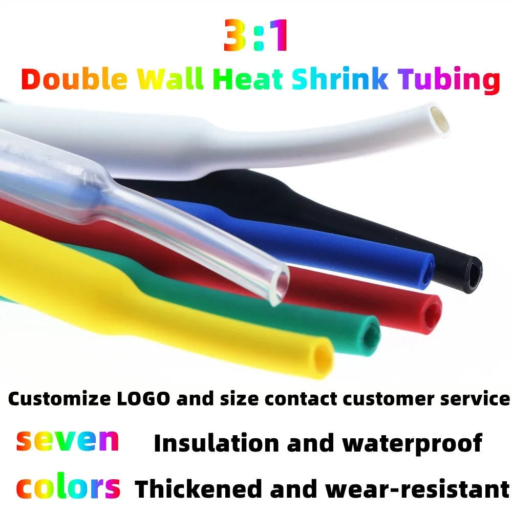 Color Thickened Heat Shrink Tube, Heat Resistant Tube, Packing Kit, Wire and Cable Insulation, Data Cable Repair 1.6mm-30mm