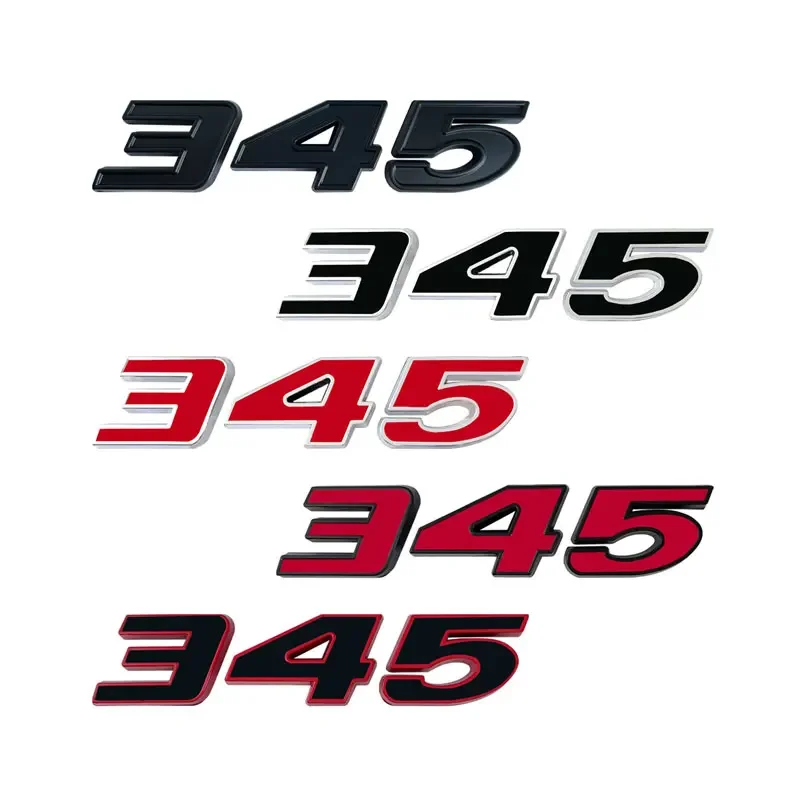 ملصق معدني ثلاثي الأبعاد للسيارة ، شعار ، ملصق جانبي للدرابزين ، ملصق ذيل المصد الخلفي ، تحدي شاحن Hemi ، 6.4L ، والي