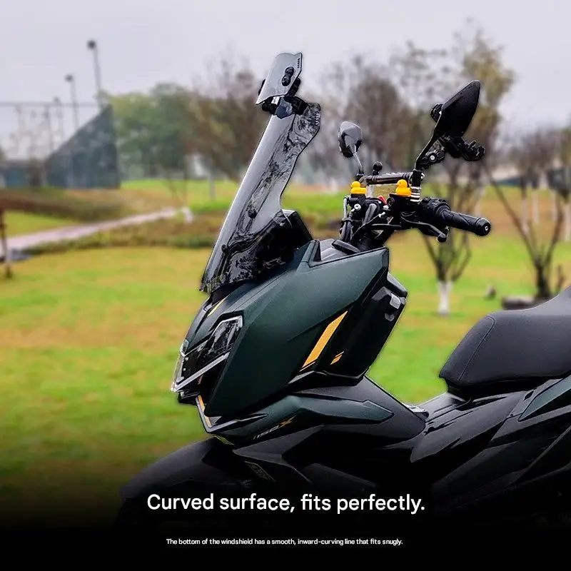 

FOR ZONTES 150X Heightened Windshield Small Size Upgrade Integrated Phone Holder Extension Bar for Motorcycle