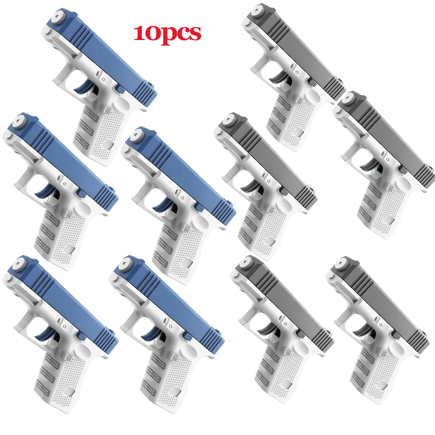 GOWKE 10PCS New Water Gun NON Electric  Pistol Shooting Toy Full Automatic Summer Beach Toy For Kids Children Boys Girls Adults