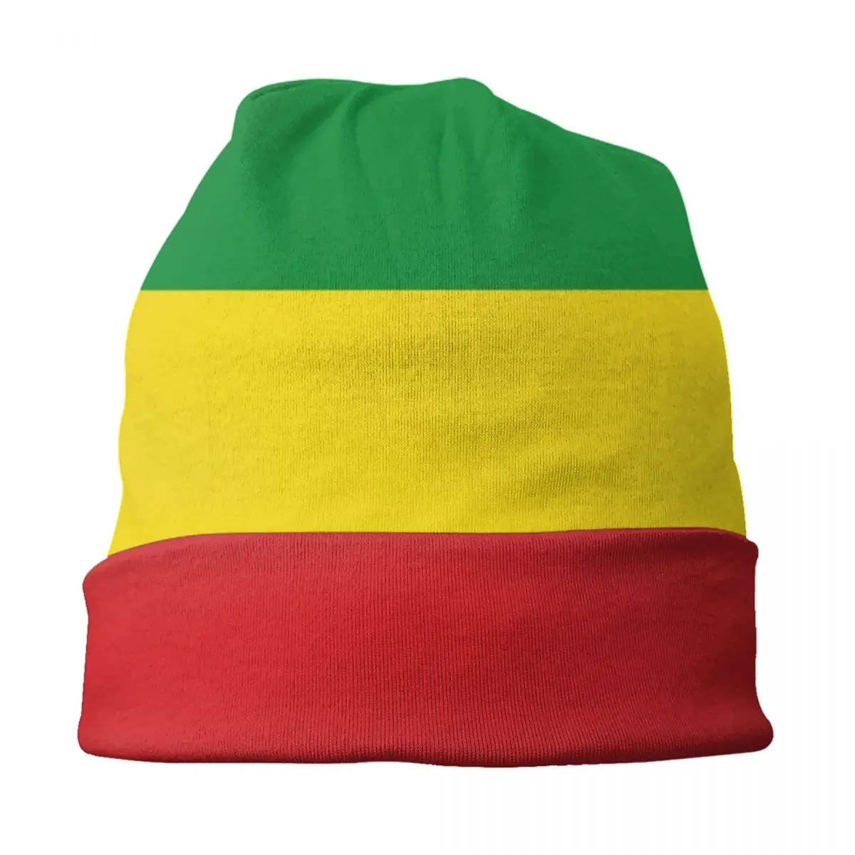 Custom Jamaican Rasta Flag Skullies Beanies Caps  Winter Warm Knitted Hat Women Men Hip Hop Adult Bonnet Hats Outdoor Ski Cap