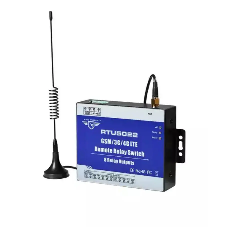 

GSM 3G 4G Wireless Relay Controller 8 DO Output Support ModBus RTU/Cloud Platform Remote Control