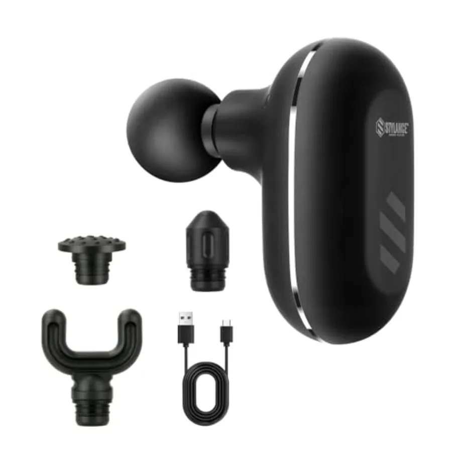 

Compact and Portable Neck Massage Gun for Office Home Salon and Travel Use Percussion Deep Tissue Muscle Massager with Adjustab