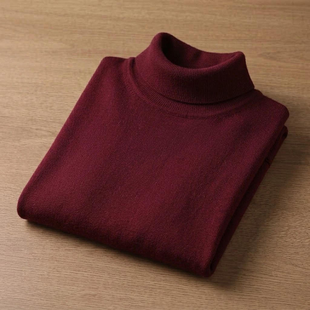 Herren Rollkragenpullover aus Strick, Herbst, lässig, schmal geschnitten, warm, langärmelig, klassische Thermo-Winterkleidung für Herren, Mäntel – Detail 15