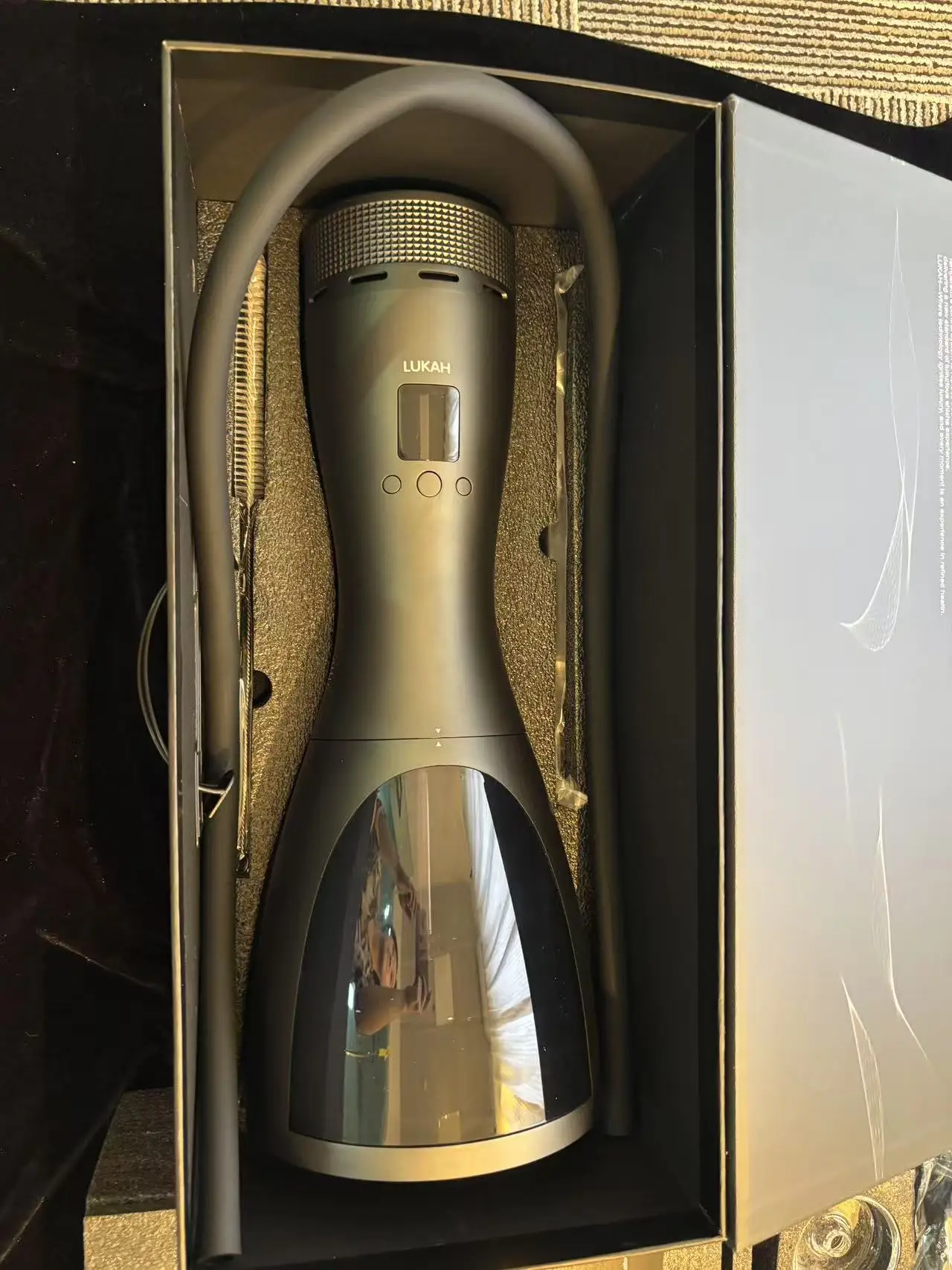 Auf Lager Großhandel Lukah Smart Shisha Keine Holzkohle Elektronische Shisha Schwarz Matt Elektrische HMD Shisha Shisha