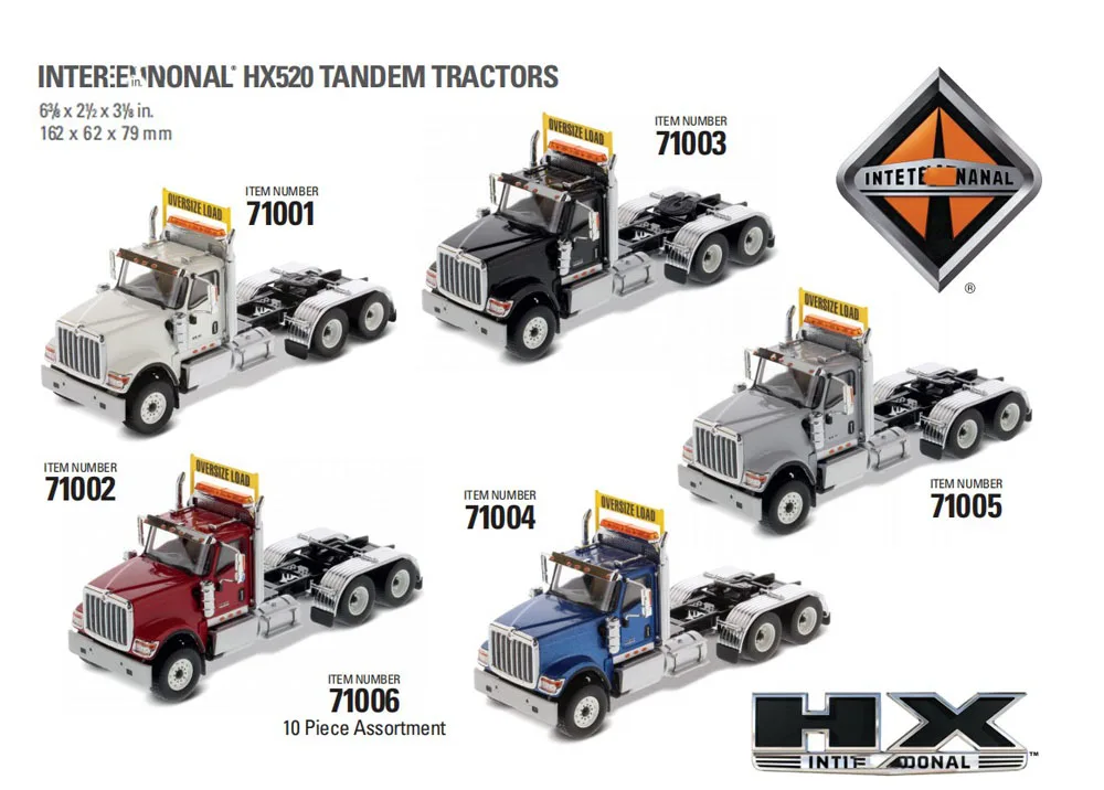 

NEW 1/50 Scale International HX520 Day Cab Tandem Tractor Cab Only By Diecast Masters for collection Gift