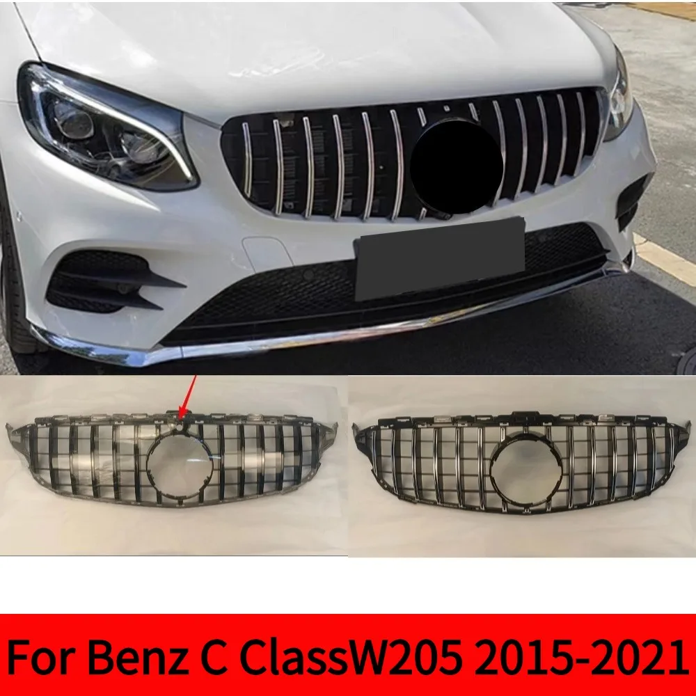 

Решетка переднего бампера Racing Grill Diamond Style для Mercedes Benz C W205 C205 S205 2015-2021 C180 C200 C250 C260 C300 Mesh