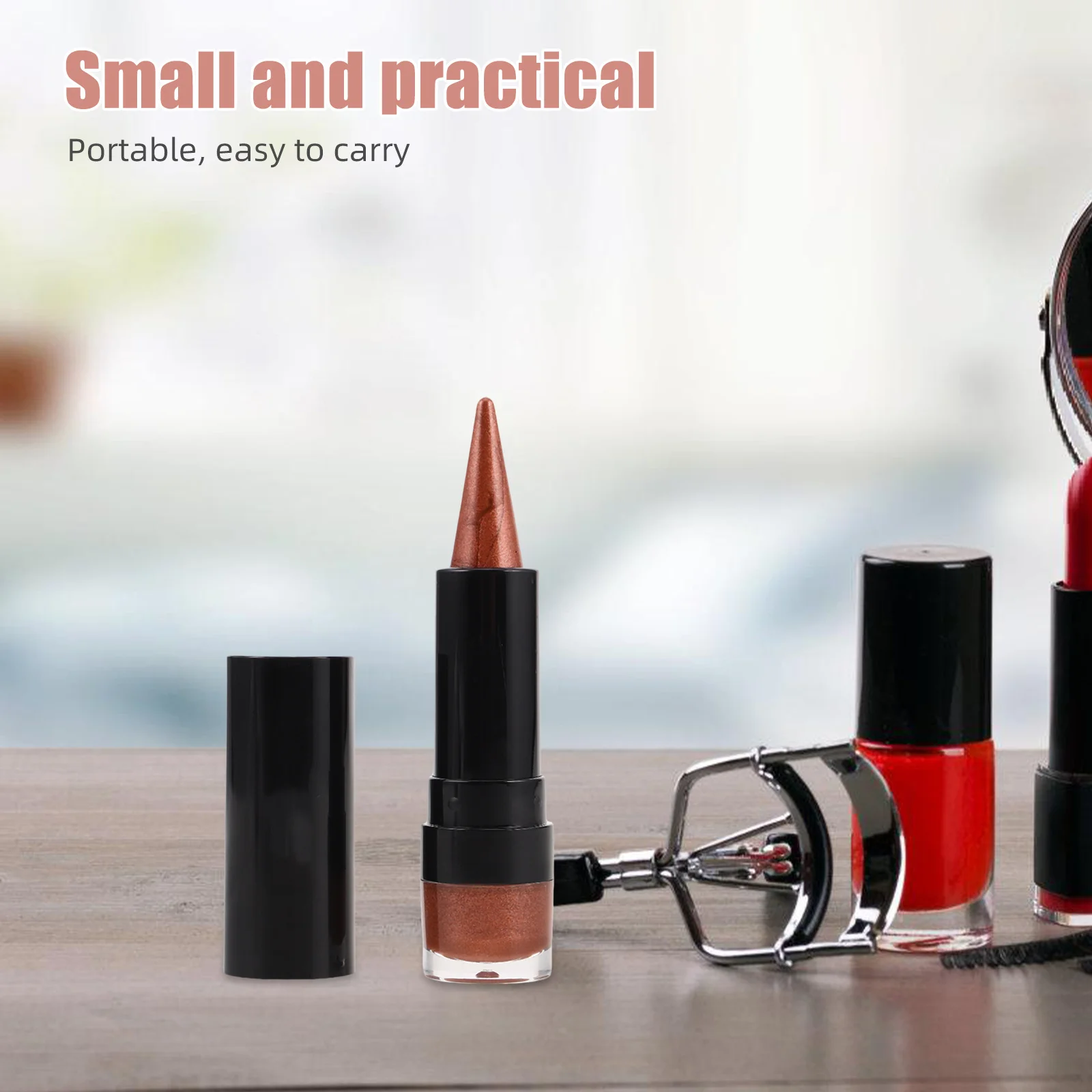 متعدد الاستخدام لامع أحمر الشفاه الدقة تلميح طويلة الأمد قلم تحديد الشفاه لجميع ألوان البشرة أداة محمولة ماكياج لامع #5