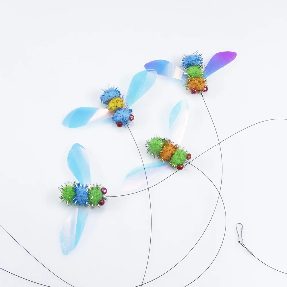 Simulation Bees Cat Teasing Stick Replacement Heads Insect S
