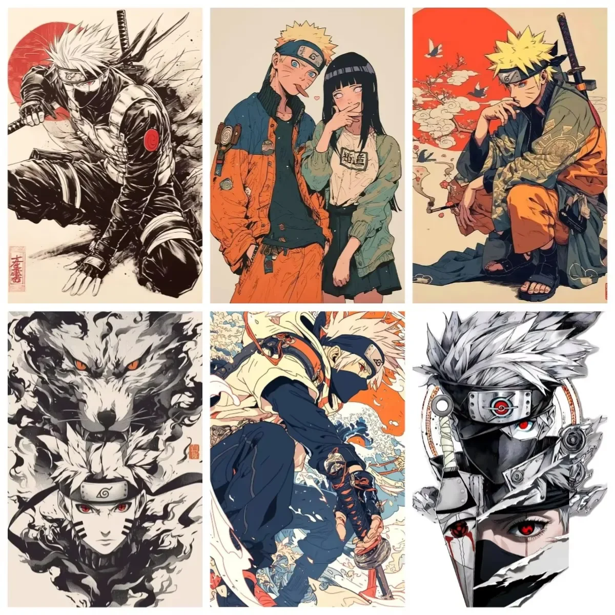 Paint By Numbers Naruto Anime Art For Adults Beginner Canvas Wall Art Home Decor Gift Frameless