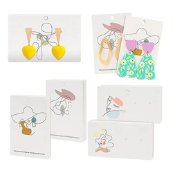 Cartes de support de boucle d'oreille, cartes d'affichage de collier, dos de boucle d'oreille esthétique pour savoir, bricolage, clous d'oreille, fournitures d'emballage de bijoux, 20 pièces