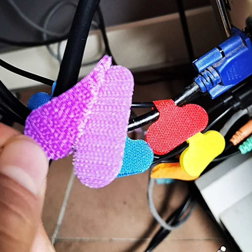 

20Pcs Flexible Nylon Cable Labels Reusable Data Line Organizer Tags Cord Tags for Cable Identification Storage and Fastening