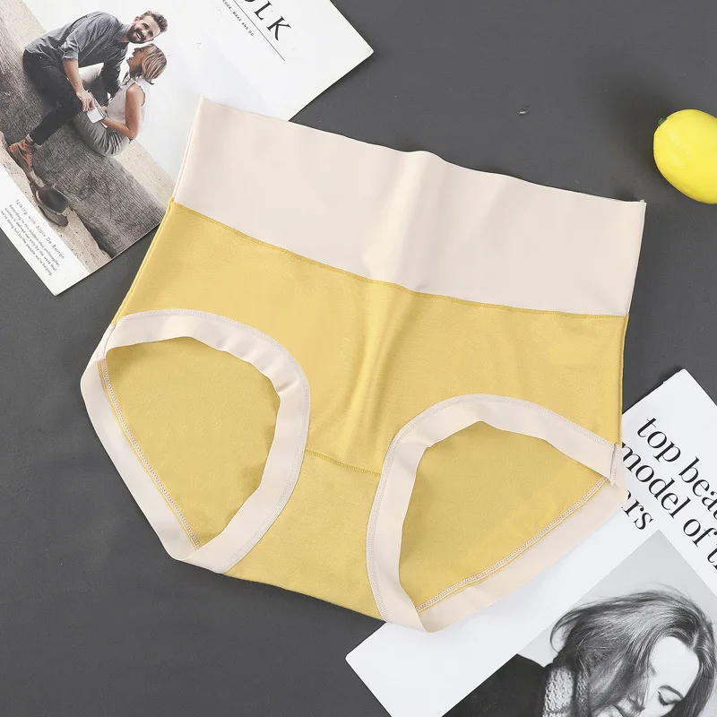 Women's Panties 6PCS Modal High Waisted Tummy Tuck Triangle Pants Teenage Girls Plus Size Comfortable Triangle Panties image 6