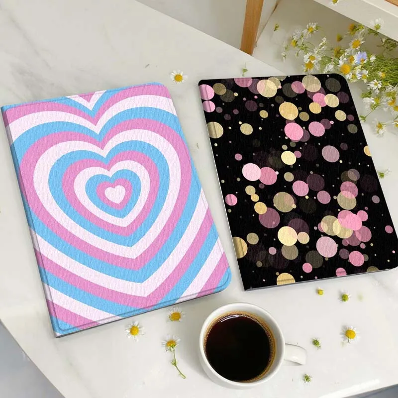 

Cartoon Heart Pattern Design Tablet Case For Huawei Honor MatePad MediaPad Air 5 6 7 11 V6 V7 V8 V9 X9 X8 T10 T10s C5e T5 Gift