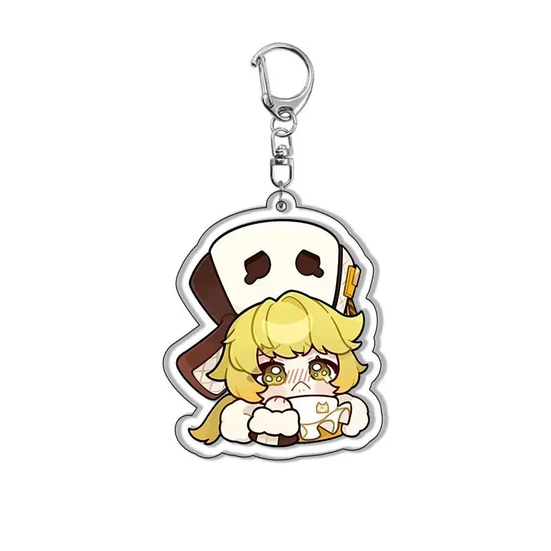 Anime Honkai: Star Rail Keychain Cute Himeko Dan Heng Pendan Car Key Chain Kawaii Figure Keyring Bag Accessories Jewelry Gifts