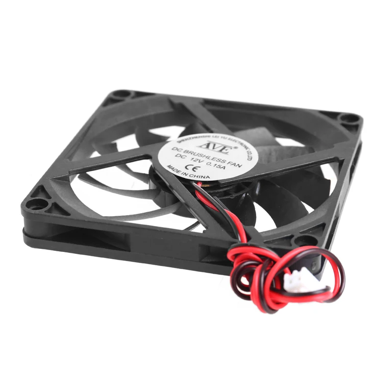 Y1UB 12V 2-Pin 80x80x10mm PC Computer CPU System Heatsink Brushless Cooling Fan 8010 Desktop PC Chassis Radiator Cooler Fans