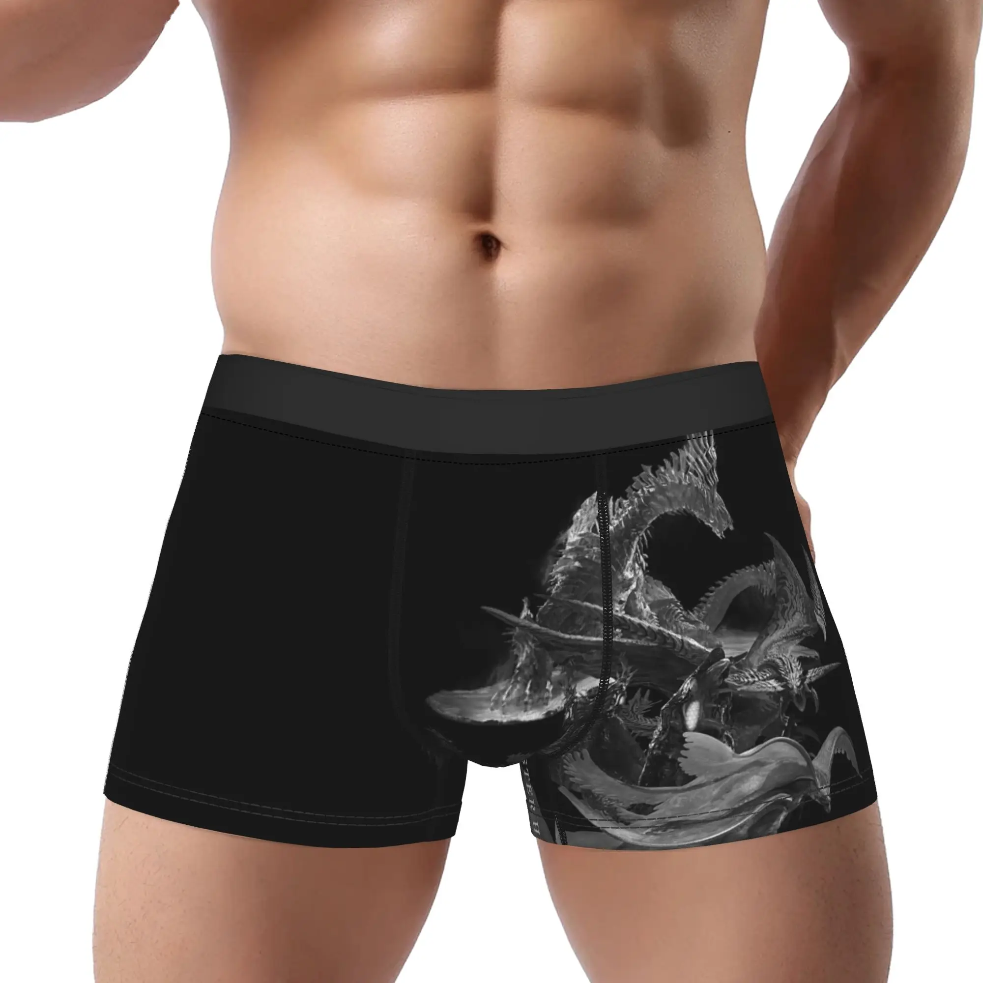 Predators in The Forbidden Lands Monster Hunter Underpants Breathbale Panties Male Underwear Comfortable Shorts Boxer Briefs