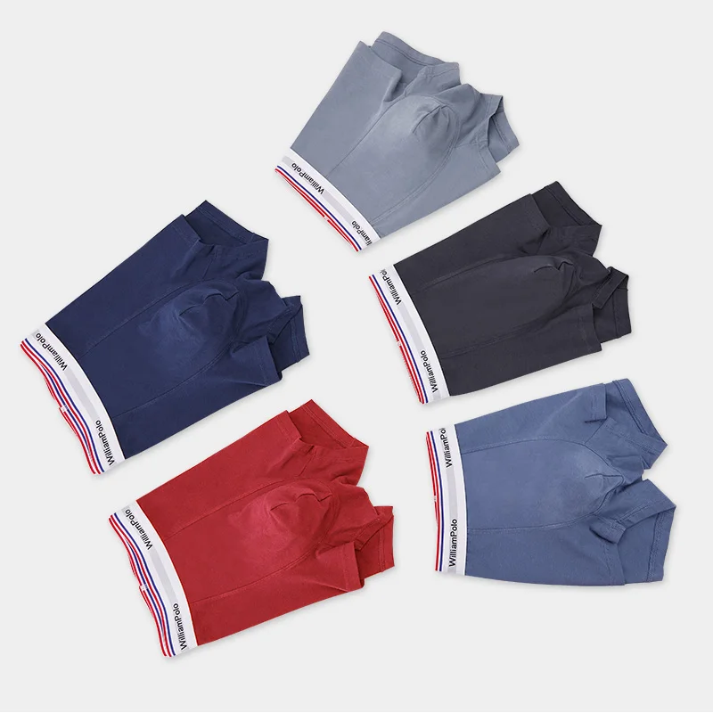 

Men's underwear Men Modal flat corner antibacterial middle waist ice silk four corners boys sport plus size men's shorts