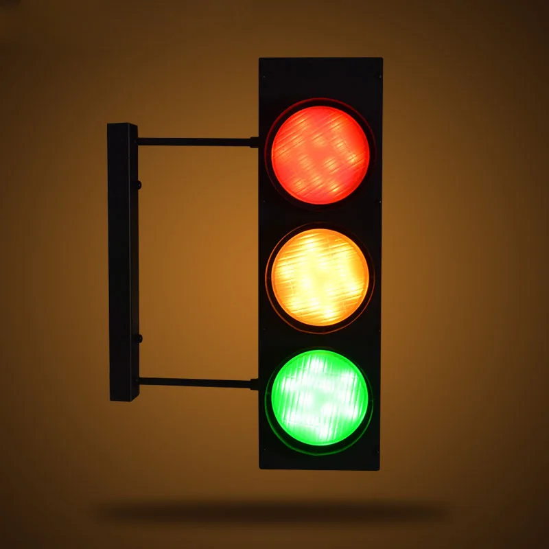 

Double-Sided Traffic Light Remote Control Led Indoor Wall Lamp Industrial Lighting Restaurant Bar Corridor Decoration Wall Lamp