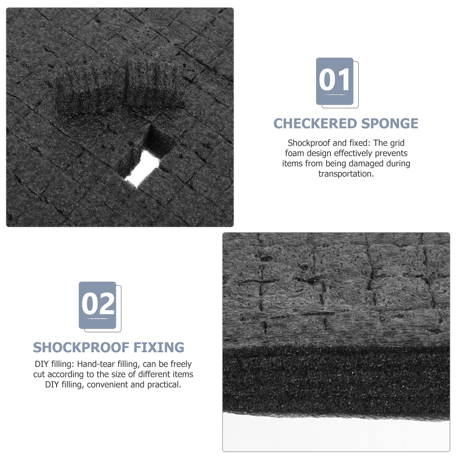 แผ่นโฟมกันกระแทกสำหรับกล่อง แผ่นโฟมอเนกประสงค์สำหรับเติมช่องว่าง ป้องกันการกระแทกสำหรับกระจก เซรามิก วัสดุสำหรับบรรจุภัณฑ์