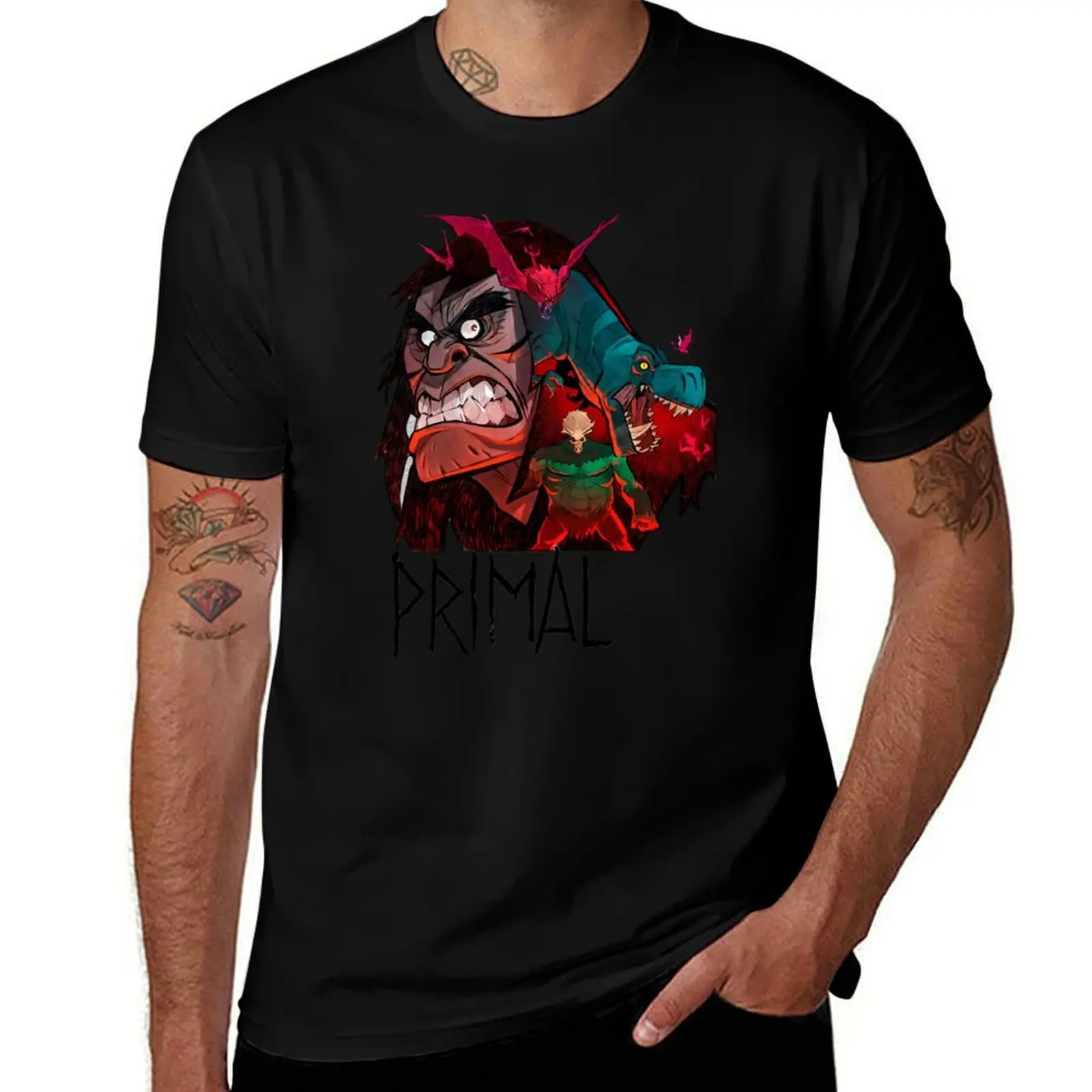 

Genndy Tartakovsky Primal T-Shirt Anti-Pilling Casual T-Shirt