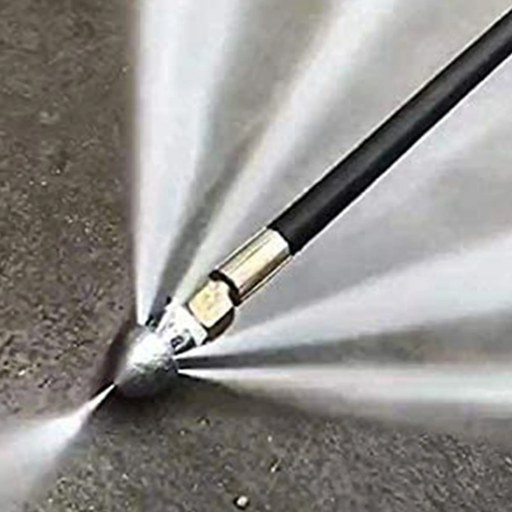 Bocal de jato de esgoto para lavadora de pressão aa49 2x com aço inoxidável, bico de jato de esgoto de design durável, conector rápido de 1/4