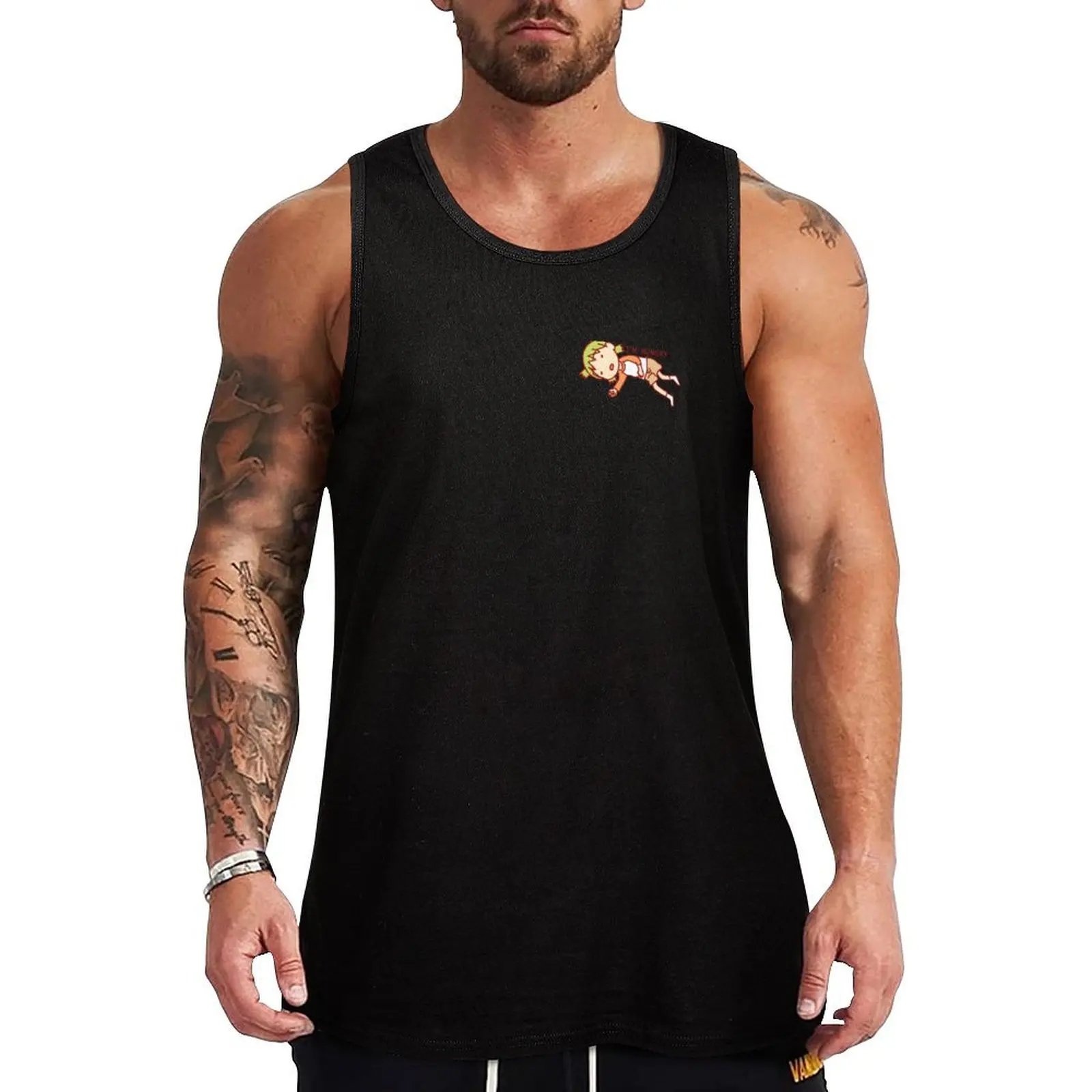 

Yotsuba Im Hungry Tank Top mens clothing sleeveless Men sleeveless tee gym accessories man