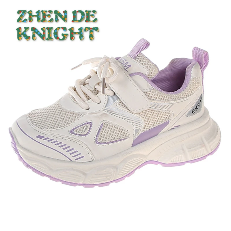 Zapatillas deportivas de malla transpirable para niños y niñas, zapatos para correr, otoño e invierno, nuevos