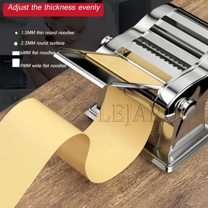 ماكينة صنع المعكرونة المعكرونة 220 فولت ماكينة صنع المعكرونة المنزلية للمطبخ من الفولاذ المقاوم للصدأ ماكينة صنع المعكرونة الكهربائية السباغيتي