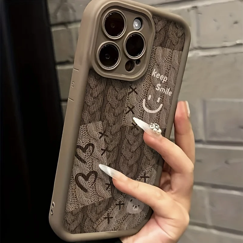 

Brown Love joyful Face Phone Case For Samsung Galaxy S25 Ultra A33 A34 A35 A15 S21 S22 S23 S24 Plus FE A16 A55 A54 A53 TPU Case