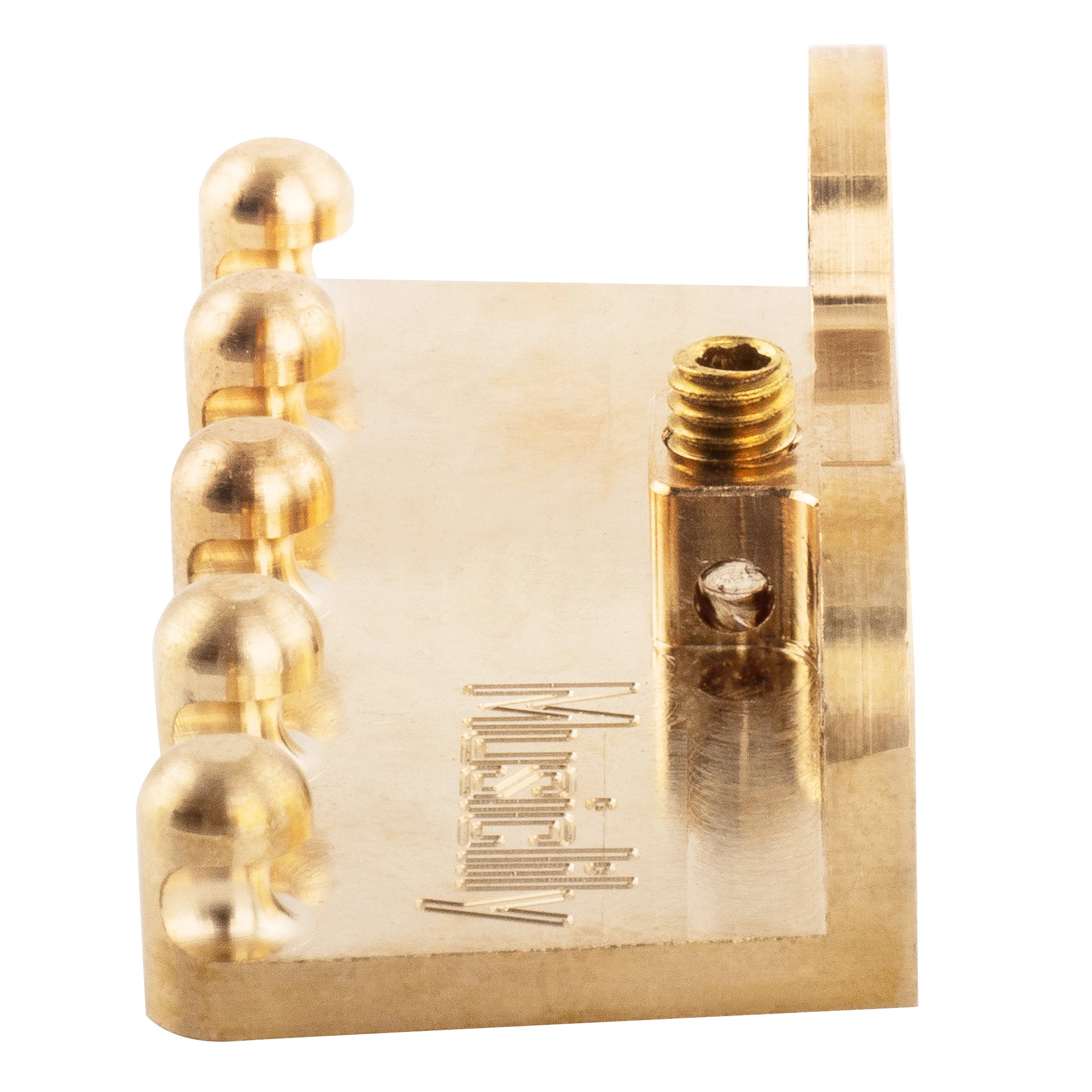 Musiclily-garra trémolo de latón ultra resistente para guitarra eléctrica, puente trémolo, color original