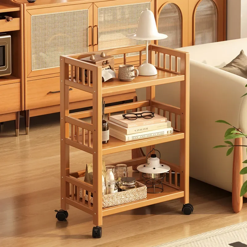 Home Use Kitchen Cart Rolling Storage Cart Tea Trolley Multi Layer Rolling Storage Cart Kitchen Pantry Shelving Snacks Hotpot