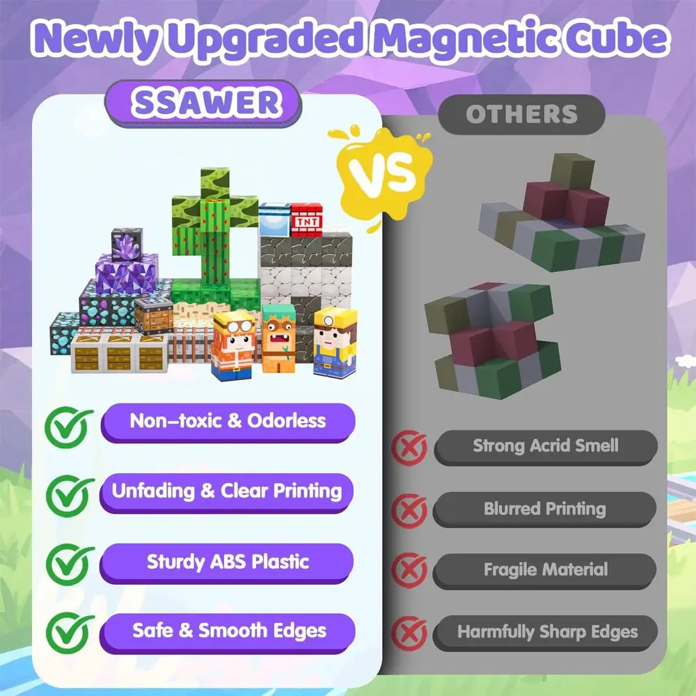 Ensemble de construction magnétique 150 pièces pour enfants, jouets d'apprentissage STEM, idéal pour les garçons et les filles âgés de 3 ans, parfait pour Noël ou anniversaire